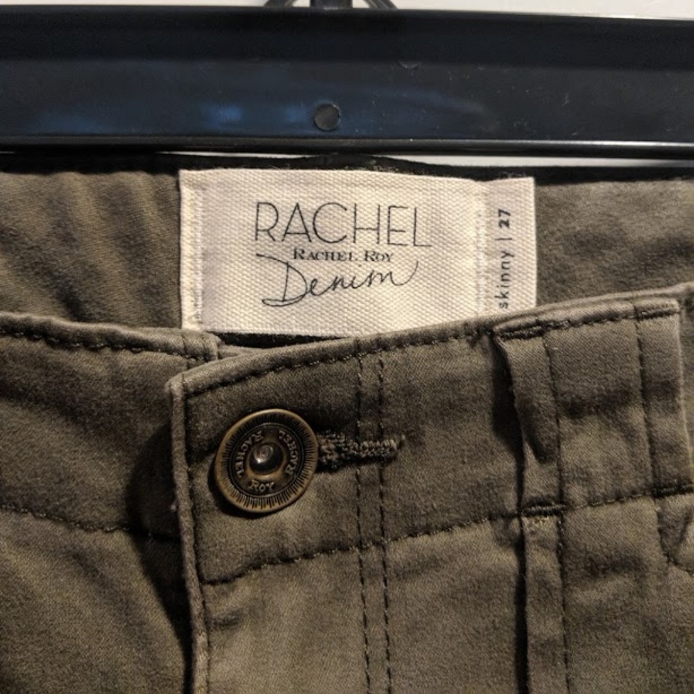 Rachel Rachel Roy Khaki skinny jeans size 26